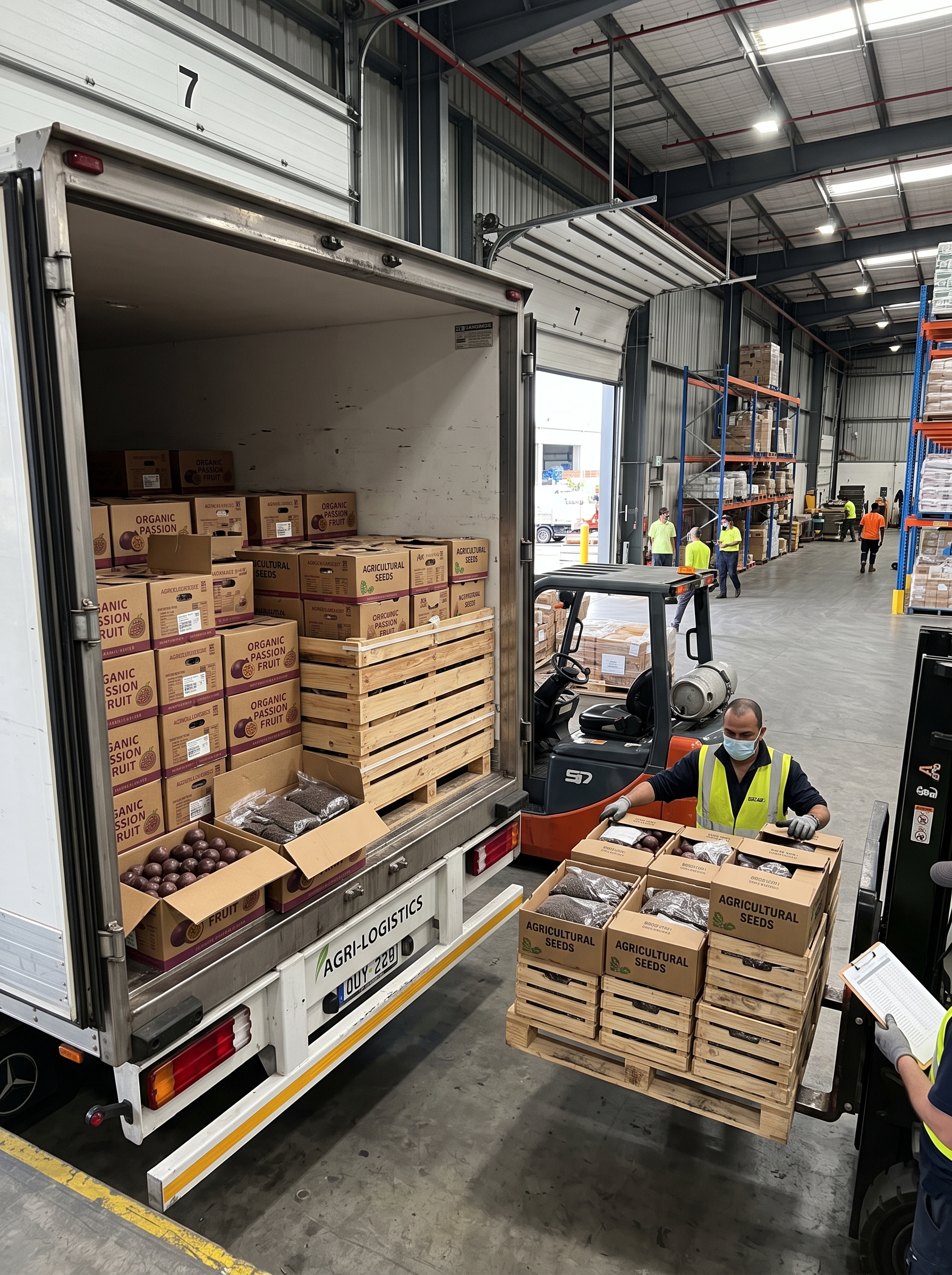 Delivery pallets distribution